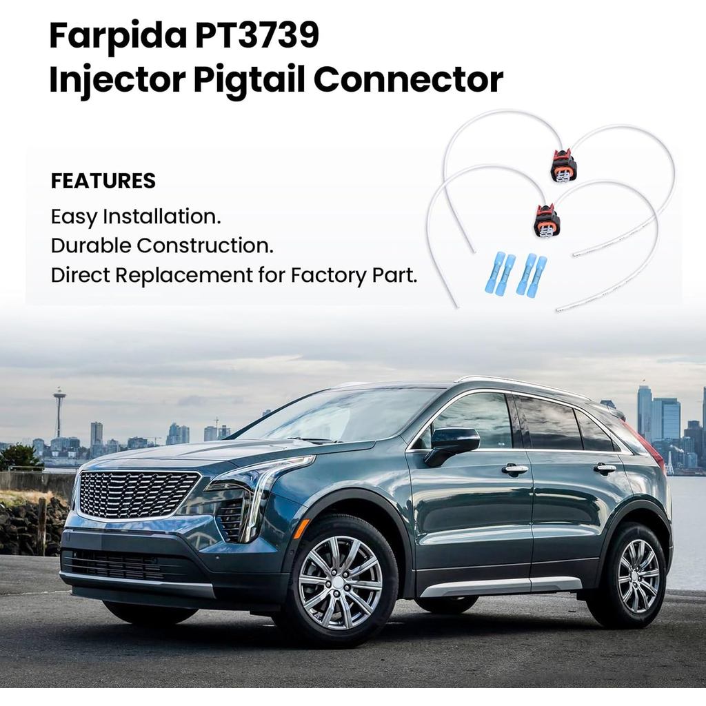 2PCS PT3739 Injector Pigtail Connector l5p injector pigtail fit for Duramax L5P Engine V8 6.6L for G