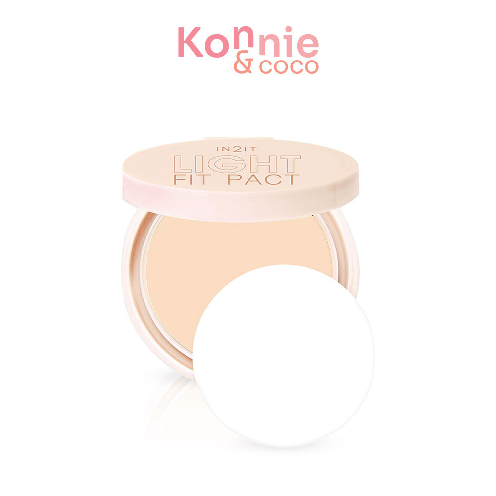 In2it Light Fit Pact 2-Way Powder SPF25 PA+++ 5g #LFP201-s soft อินทูอิท แป้งบาลานซ์ผิว.