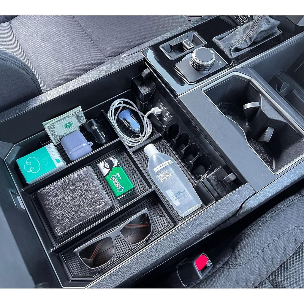 TOPINSTALL 2025 Full Size Console Organizer Compatible with 2022-2026 Toyota Tundra/Sequoia 2023-202