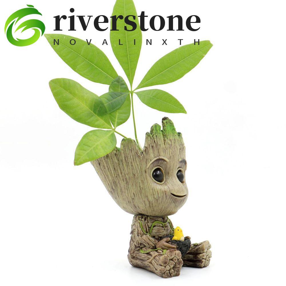 RIVERSTONE Groot Action Figure สําหรับของขวัญตกแต่งรถ Mini Groot Avengers Marvel 6 ซม.อะนิเมะ Action