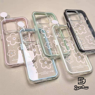 เคสไอโฟน11 แฟชั่นดอกไม้น่ารักโปร่งใสนุ่ม สำหรับ IPhone 15 17 16 13 14 11 12 Pro Max 13 15 14 12 16 Pro 16 14 15 Plus