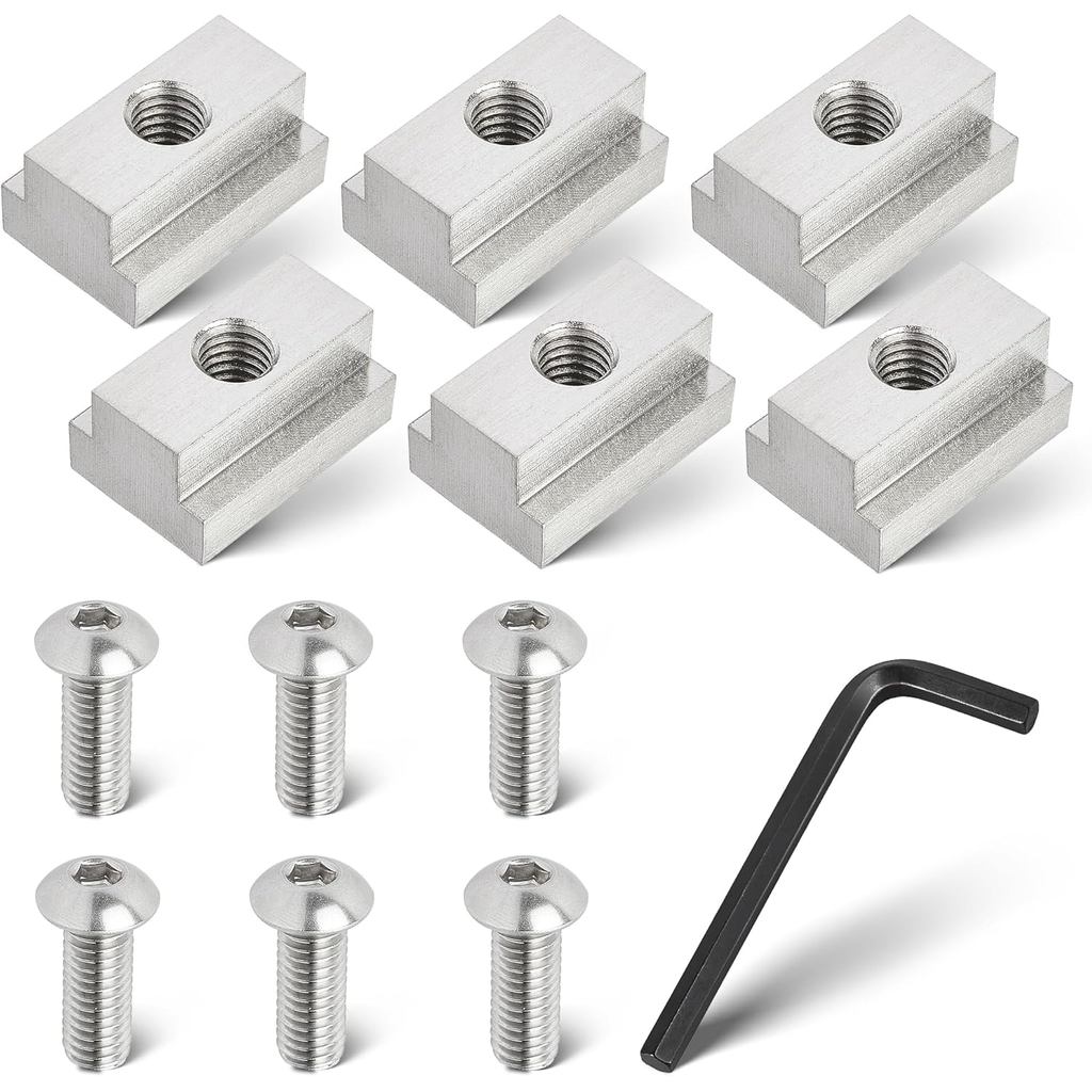 RED WOLF 3/8"-16 Thread T-Slot Nut for Toyota Tundra Tacoma Pickup Truck Cargo Bed Rail Deck Cleat R