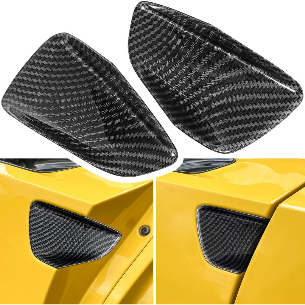 Carbon Fiber Door Handle Bowl Cup Scratch Protector Cover Trim for Chevrolet Corvette C7 Z06 Z51 ZR1