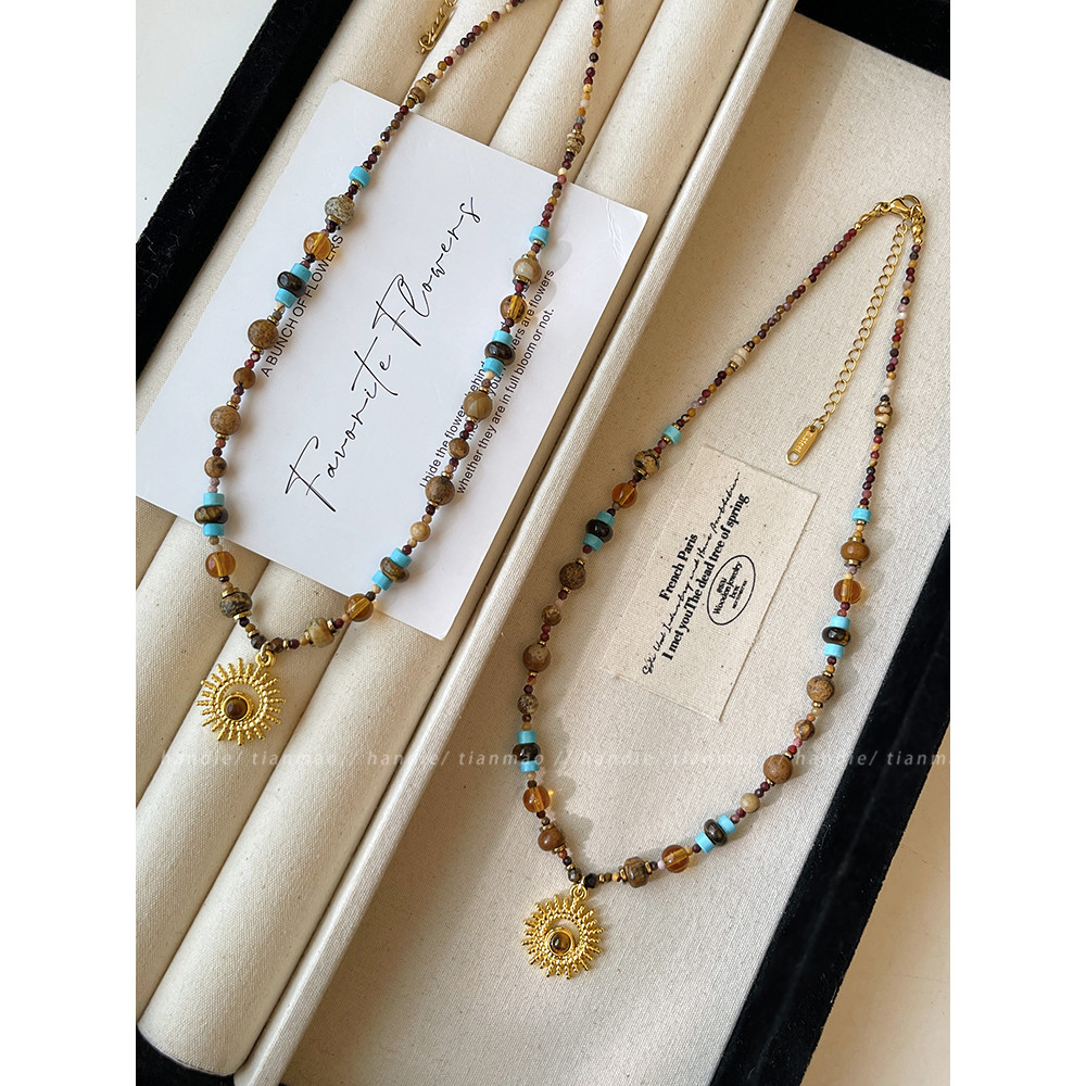 สร้อยคอมีดีบิดสไตล์โบฮีเมียน หรูหราและสวยงาม สำหรับฤดูร้อน RSH5