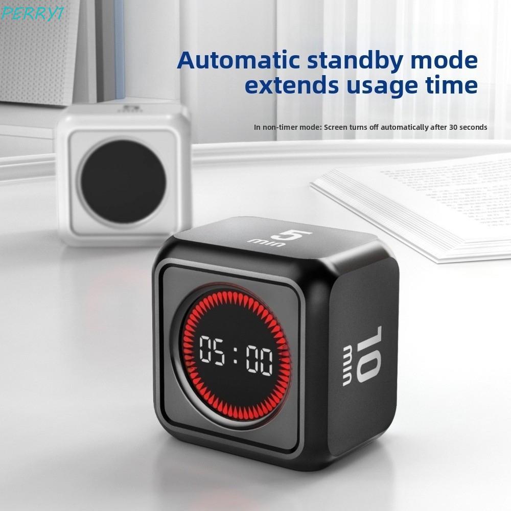 PERRY Gravity Sensing Timer, Gravity Sensor จอแสดงผล LED Visual Flip Timer, สมาร์ท 4 Preset Time Cub