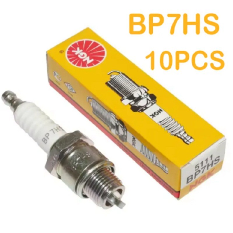 【COD+TH】10pcs หัวเทียนNGKแท้ หัวเทียนNGK หัวเทียน C7HSA CPR7EA-9 BP7HS B8ES D8EA CR7EH-9 หัวเทียน NG