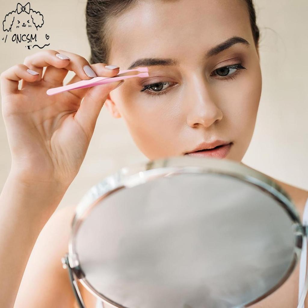 แหนบคิ้วสําหรับขนตาความแม่นยําสูงหัวแบนเครื่องมือต่อขนตาแบบพกพาสําหรับผู้เริ่มต้น - รูปที่ 3