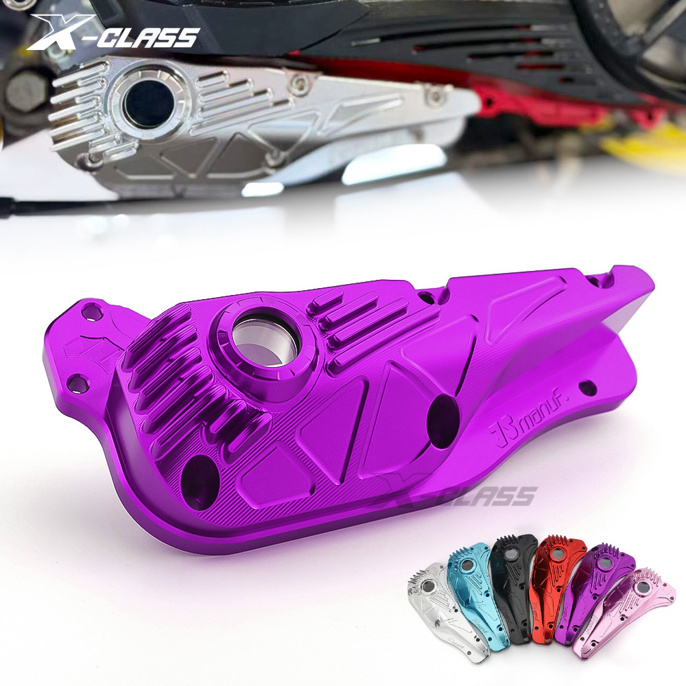 เครื่องยนต์ฝาครอบกระทะน้ํามันเครื่องสําหรับ Vespa Sprint Primavera 150 2017-2024 2025 สกู๊ตเตอร์ล้างน้ํามันที่มองเห็นได้ Sump Shell Guard