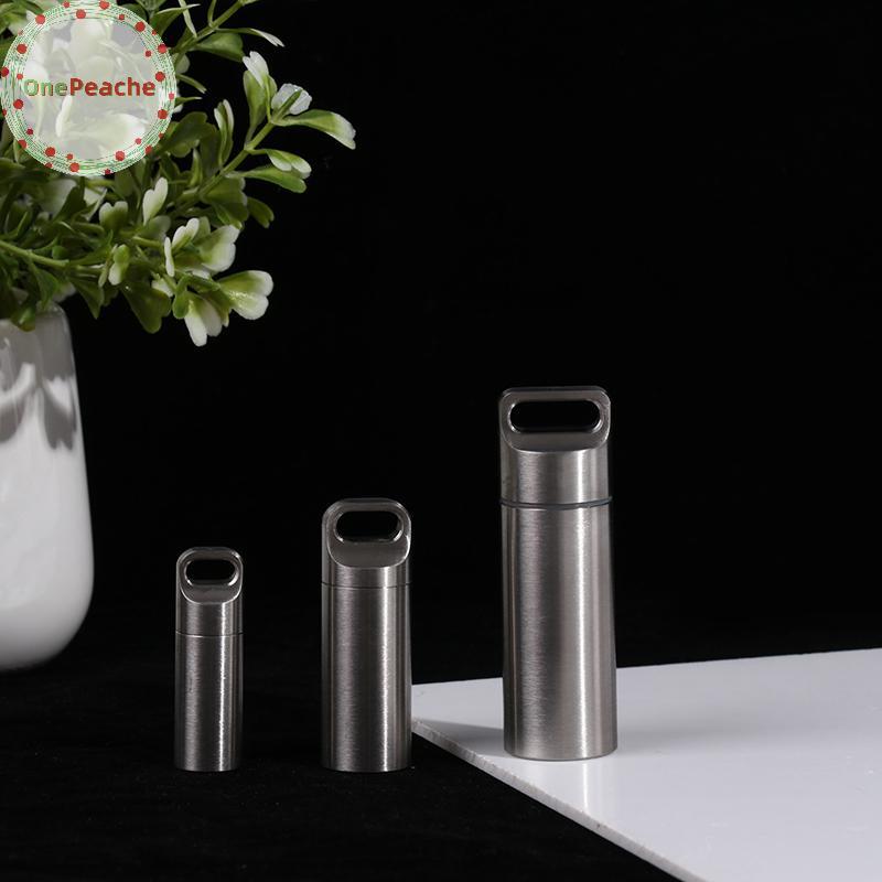 OnePeache Titanium Waterproof Pill Box Portable Pill Container Pill Storage Case TH