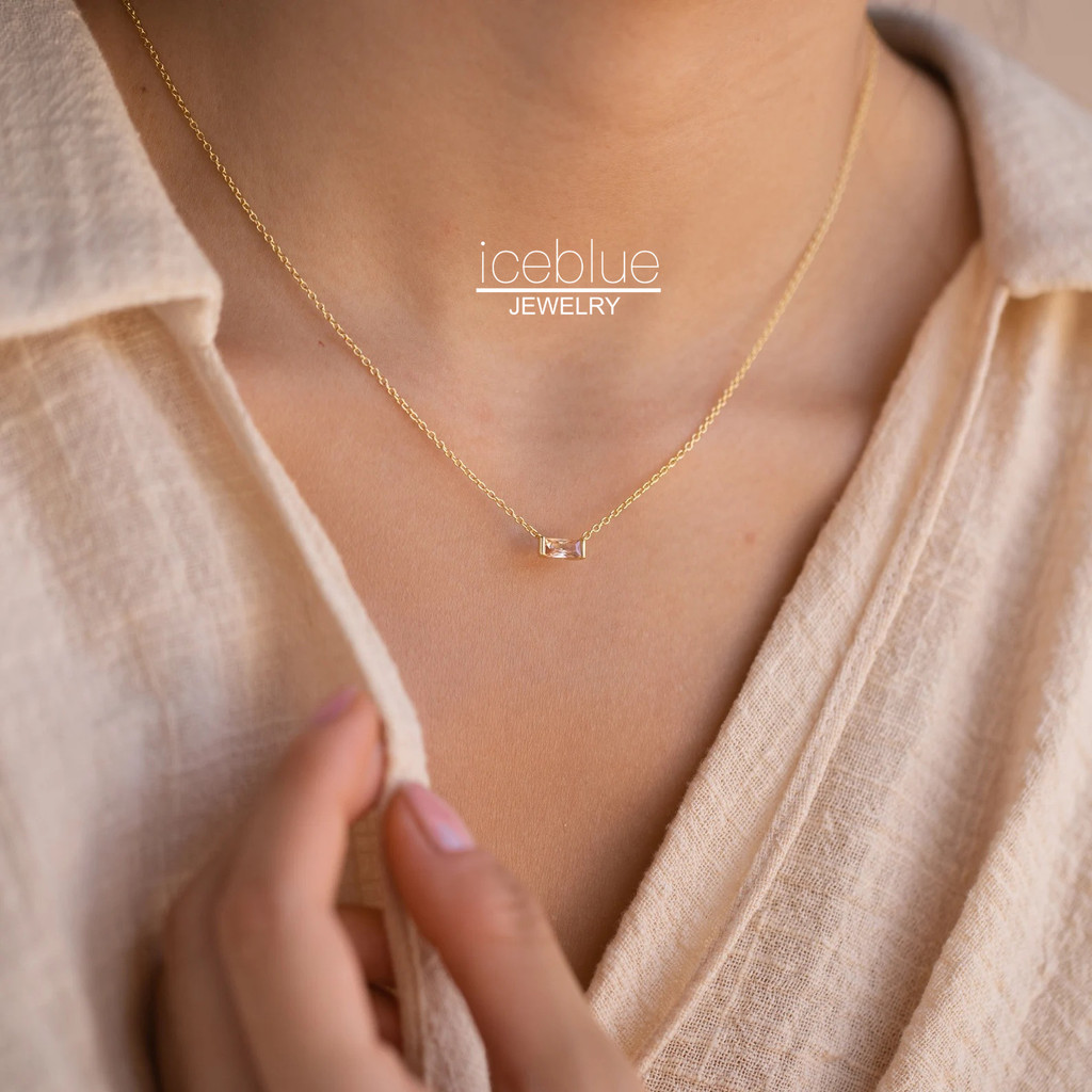 【iceblue】สร้อยคอ/สร้อยข้อมือจี้หินสังเคราะห์อัญมณีเกิด 12 เดือน ชุบ 14K Gold ไร้สนิม กันน้ำ ไทเทเนียมสตีล ของขวัญสำหรับผู้หญิง N196 B53 ราคา ถูกที่สุด ดีลบีเคเค แกลเลอรีภาพที่ 9