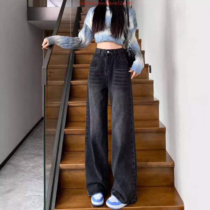 Atipashop - SOFT REBELLION JEANS กางเกงยีนส์ ทรงกระบอกกลาง