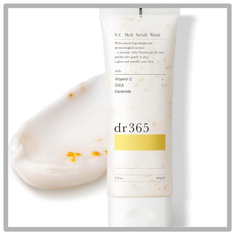 dr365 V.C. Melt Scrub Wash Face Wash Vitamin C Pore Skincare Ceramide Cica Sensitive Skin Moisturizi