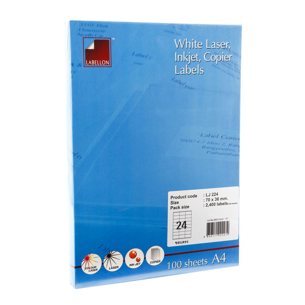 ป้ายสติกเกอร์เลเซอร์/อิงค์เจ็ท เลเบลลอน LJ224
