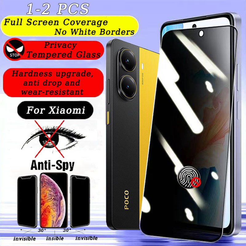 ฟิล์มกระจกนิรภัยกันเสือก Xiaomi Poco X7 X6 Neo X5 X4 X3 NFC M7 M6 M5 M5s M4 M3 F7 Ultra F6 F5 F4 GT 
