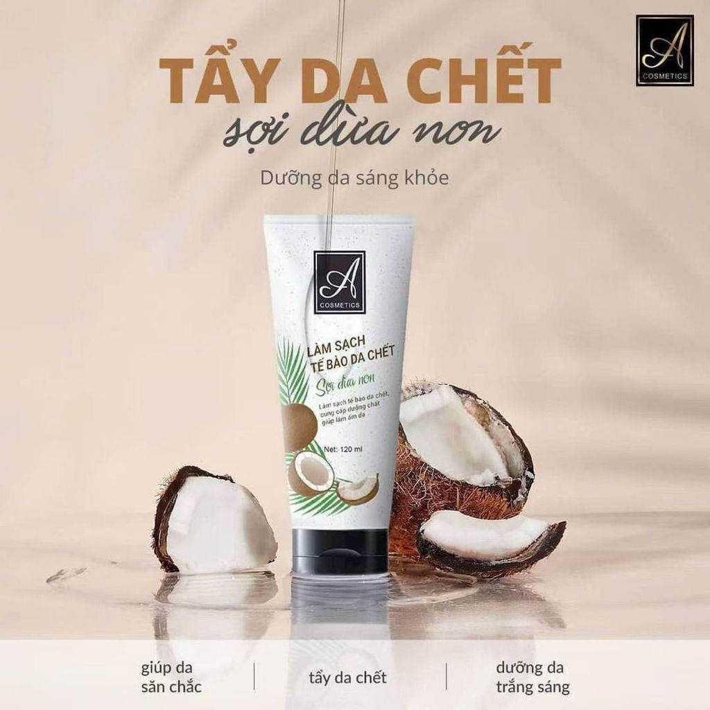 TP ครีมขัดผิวมะพร้าวเวียดนาม tay te bao chet soi dua non 50ml9NN