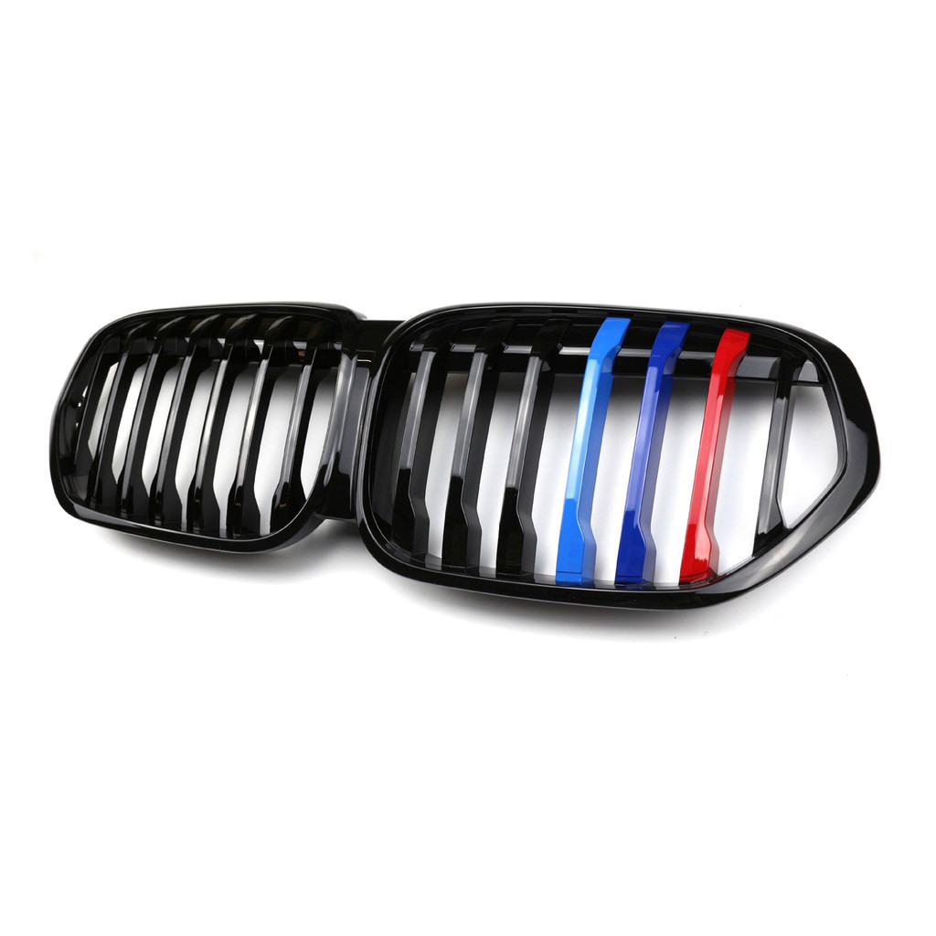ตะแกรงหน้าสีสามเส้นเดียวสําหรับ 2019-2023 BMW X1 F48 SUV LCI 1PC
