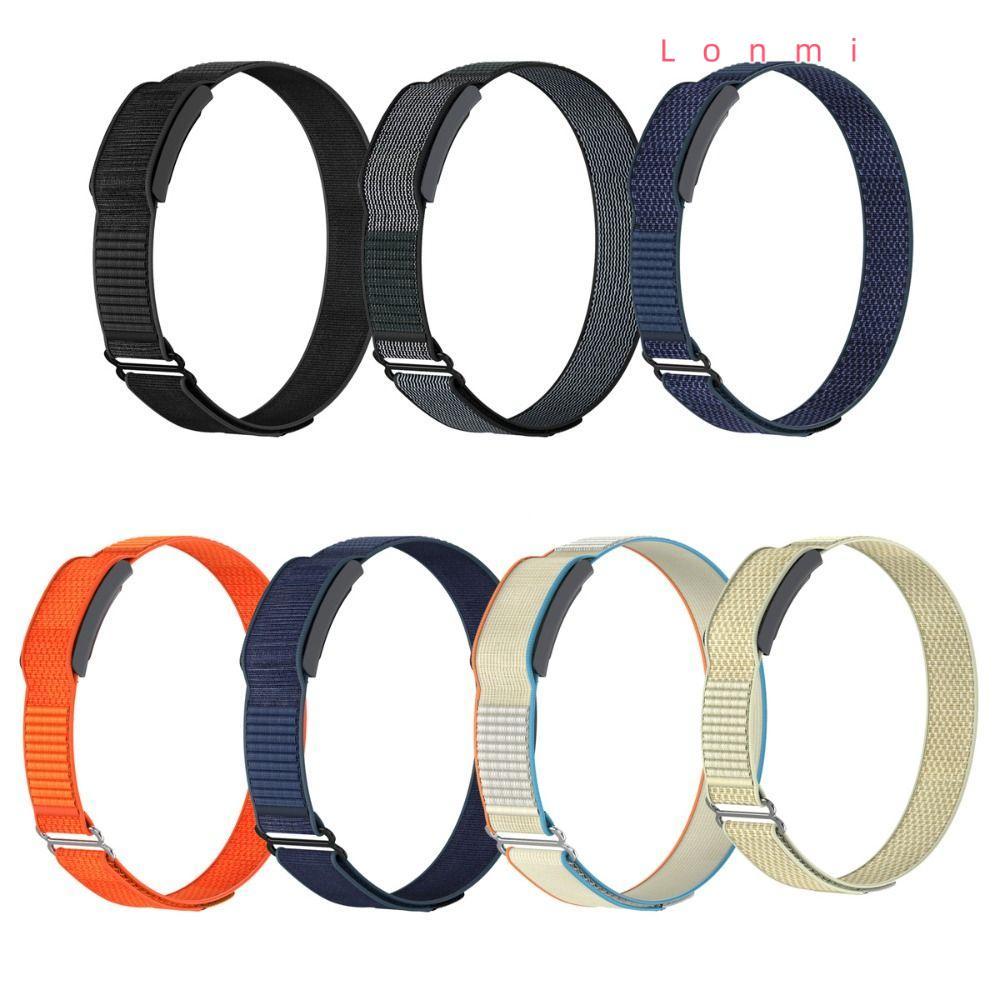 LONMI Sport Band, Nylon Adjustable Fitness Tracker Strap, Breathable Loop Design 22mm Arm Band สําหร