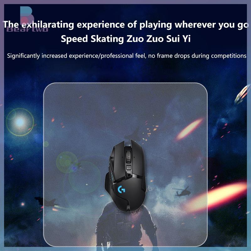 < beartwo > แผ่นรองเมาส์ออปติคอลสําหรับเล่นเกมกระจกใส E-Sport FPS อุปกรณ์เสริมเกมเมอร์แผ่นรองเมาส์มื