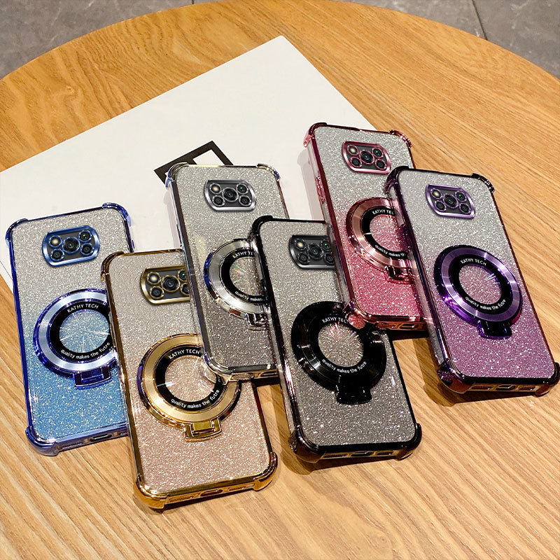 เคส POCO X3 เคส Poco X3 NFC เคส POCO X3 PRO เคสไฟฟ้าแฟลชสี่มุม anti drop เคสโทรศัพท์นุ่ม DDSJ