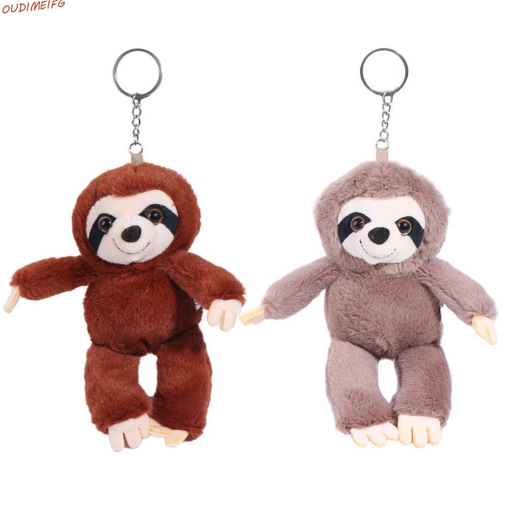 OUDIMEIFG Sloth จี้ขนาดเล็ก, นุ่มตุ๊กตากระเป๋า Charm Plush Sloth พวงกุญแจ, ของเล่นเด็กพวงกุญแจ Big E