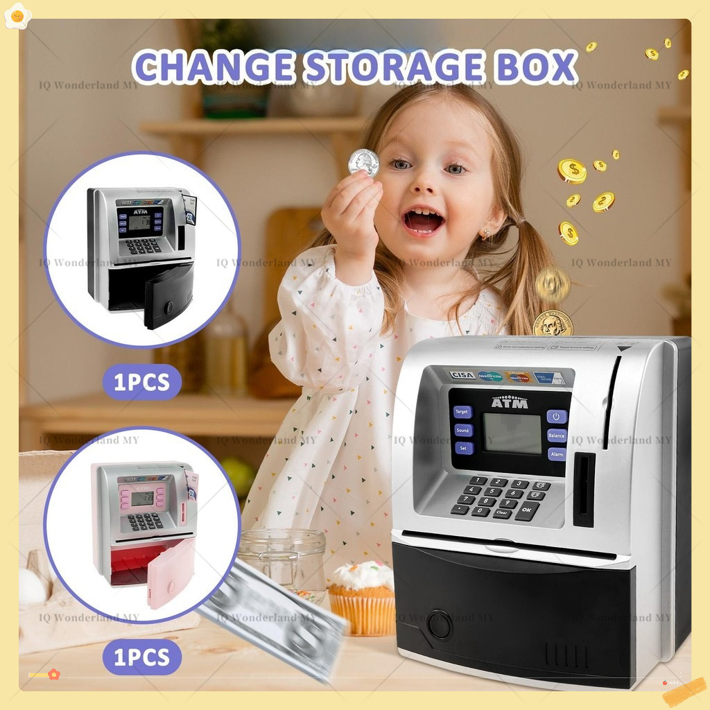 เครื่อง ATM ตู้เซฟพูดได้ กระปุกออมสินอัพเกรดกระปุกออมสิน ATM สําหรับเด็ก