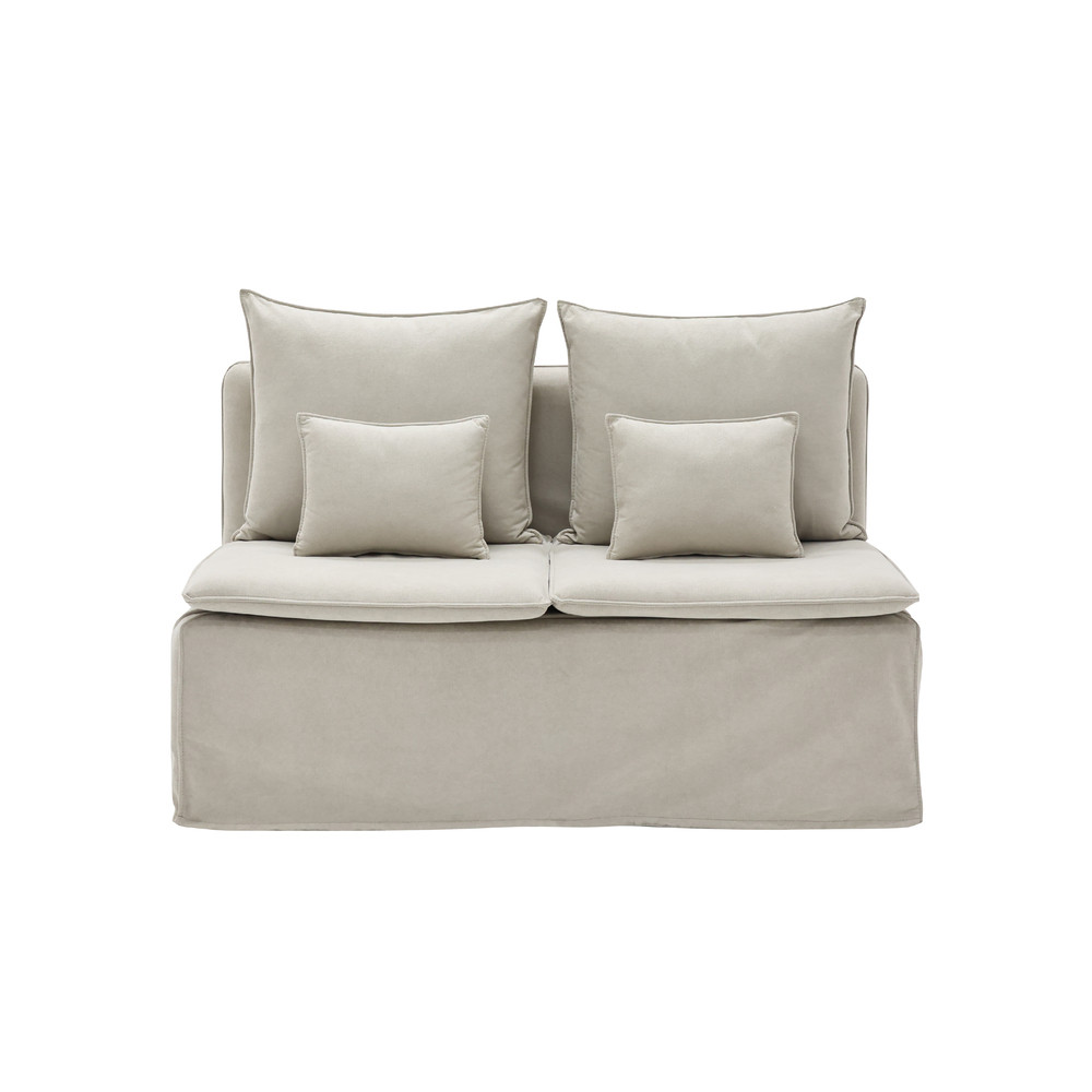 SB Design Square โซฟา 2 ที่นั่ง รุ่น โซฟาOKINA KC-PLAY สีครีม (131x72x91 ซม.)  แบรนด์ KONCEPT FURNIT