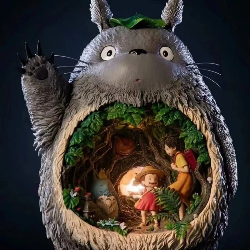 ♡Hayao Miyazaki My Neighbor Totoro ภาพยนตร์อนิเมะ 1988 My Neighbor Totoro พร้อมชุดแสงรูป De