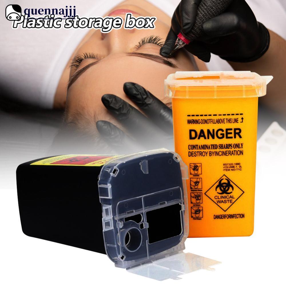 QUANNA Tattoo Bin Collector แบบพกพาขนาดกะทัดรัด Tattoo & Studio สําหรับศิลปินสักความงามถังขยะสุขาภิบ