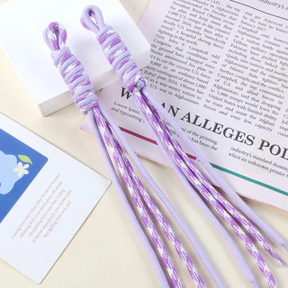 สีสัน Double Stranded โรมัน Knot กระเป๋าแขวนโทรศัพท์แขวนเชือก DIY Handmade พวงกุญแจตุ๊กตาของเล่นกล่องตาบอดจี้อุปกรณ์เสริม