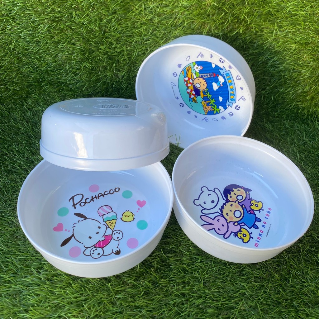 ขันน้ำ  ขันน้ำคละลาย ขันพลาสติก ขันตักน้ำ ขันน้ำลายการ์ตูน ขันน้ำพลาสติก เกรด A สีขาวสะอาด สวยงาม ขนาด20ซม. - รูปที่ 4