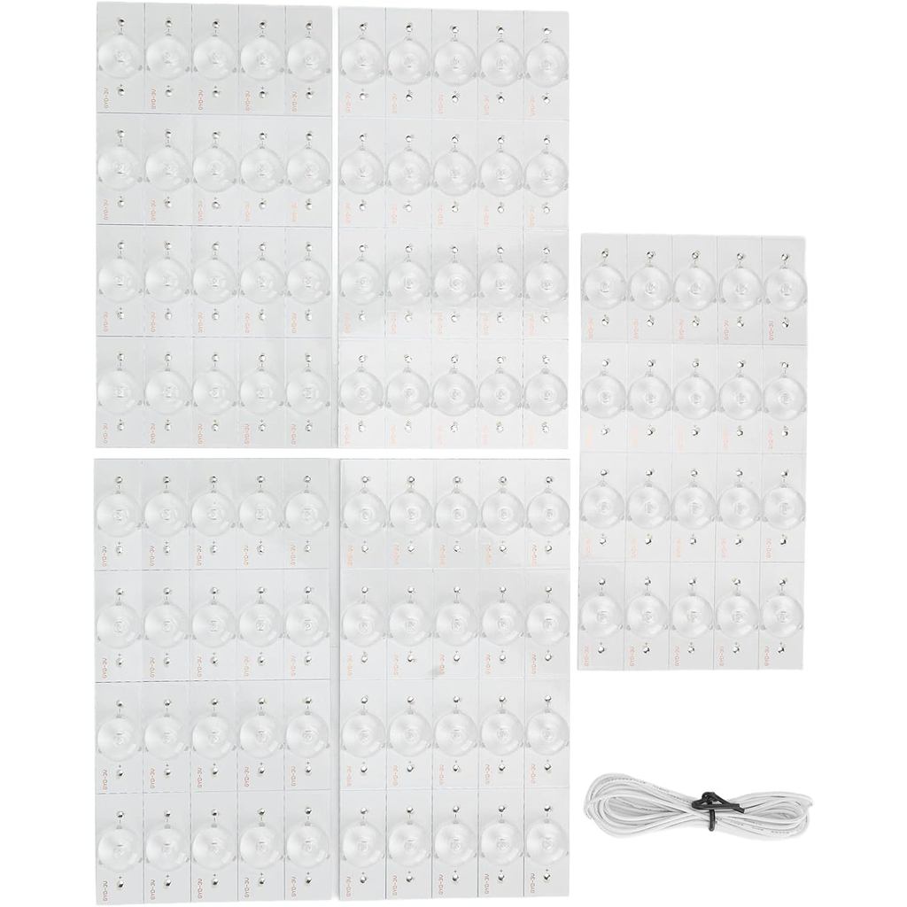 100 ชิ้น SMD โคมไฟลูกปัด 3 โวลต์สําหรับ 32in 65in TV เลนส์ Fliter แถบ LED Backlight