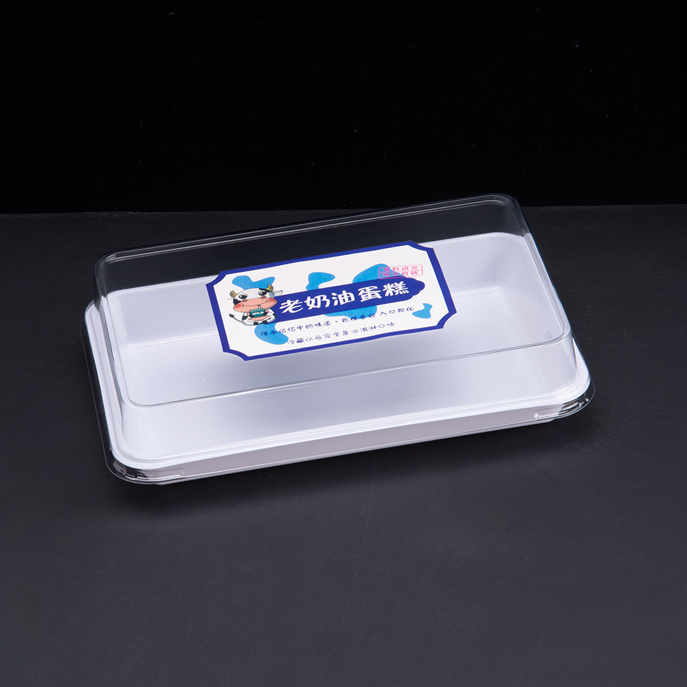 Influencer Inston Old Cream Cake Box Melaleuca Durian Mousse Cut Square Pastry กล่องบรรจุภัณฑ์ขนมหวา