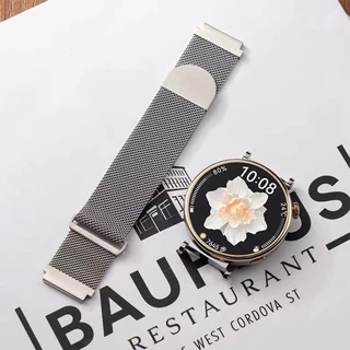 สายรัดโลหะสแตนเลส 20มม 22มม for Samsung Galaxy Watch /Huawei GT/Redmi Watch 5 Active/Lite/Garmin/Xiaomi/Amazfit Bip 6