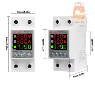 ชิโนทามเมอร์ 40A/63A 220V 50Hz อุปกรณ์ป้องกันแรงดันไฟฟ้าเกิน กันไฟกระชาก การอ่านที่แม่นยำ รีเซ็ตอัตโนมัติ การป้องกันแรงด