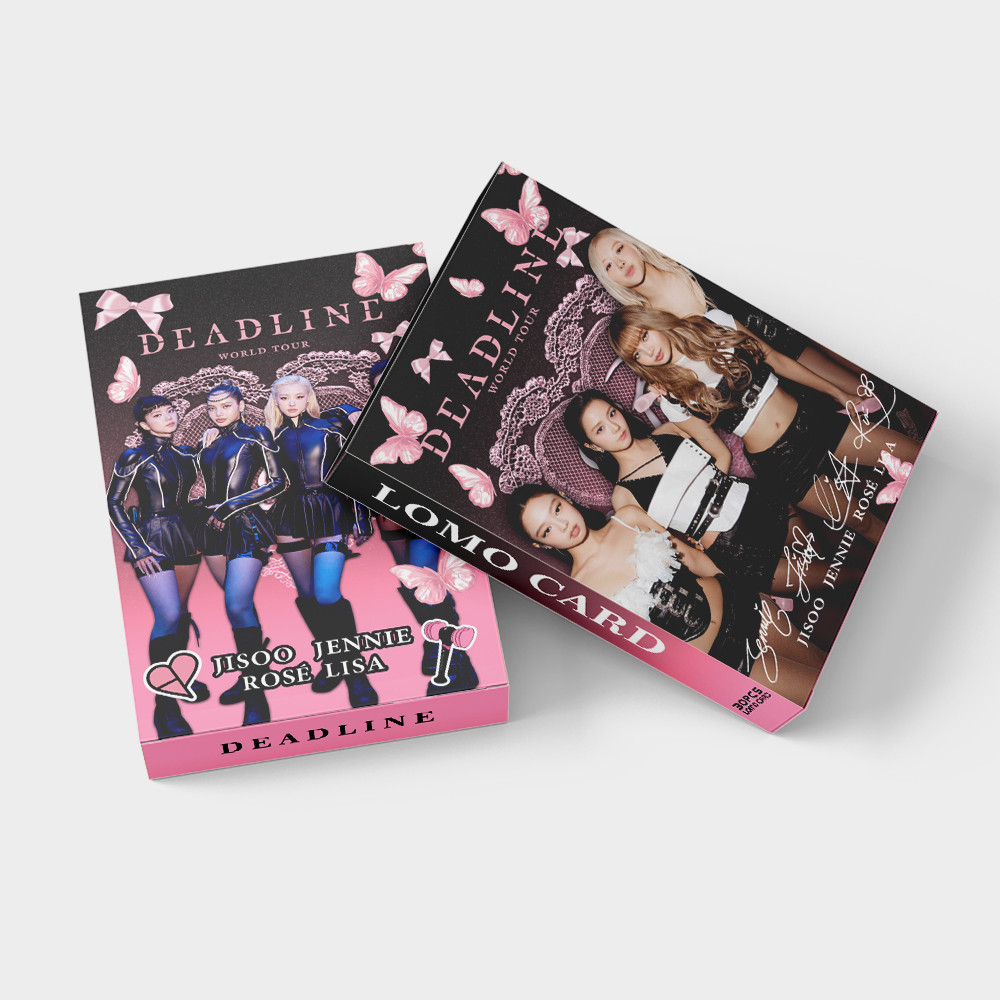 30 ชิ้น BP DEADLINE World Tour Lomo การ์ดกระโดด DDU-DU BORN สีชมพู ALBUM KILL THIS LOVE โปสการ์ด JEN