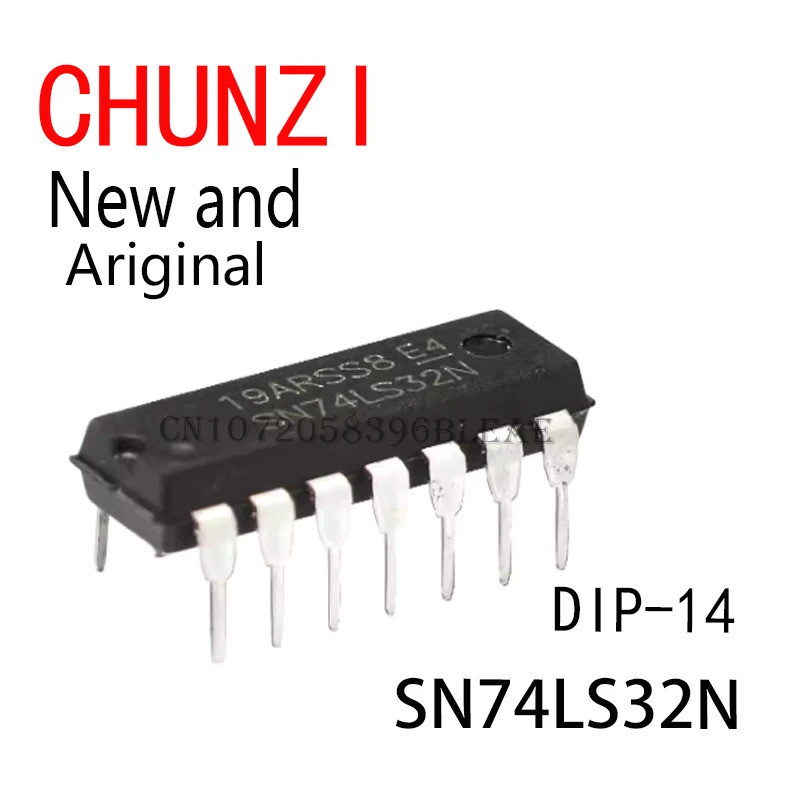 10PCS ใหม่และต้นฉบับแบบบูรณาการ IC 74LS32 74LS32N SN74LS32 DIP-14 SN74LS32N ในสต็อก MZCY