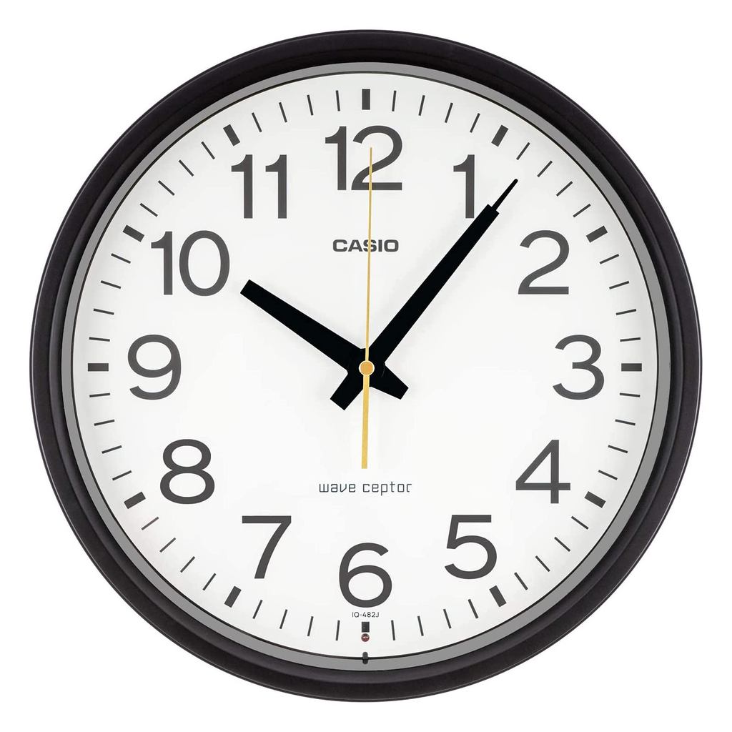 【Direct From JAPAN】CASIO CLOCK นาฬิกาแขวนผนัง Casio ดีไซน์เรียบง่ายดูดี สีดำ สายอัจฉริยะประหยัดพลังง