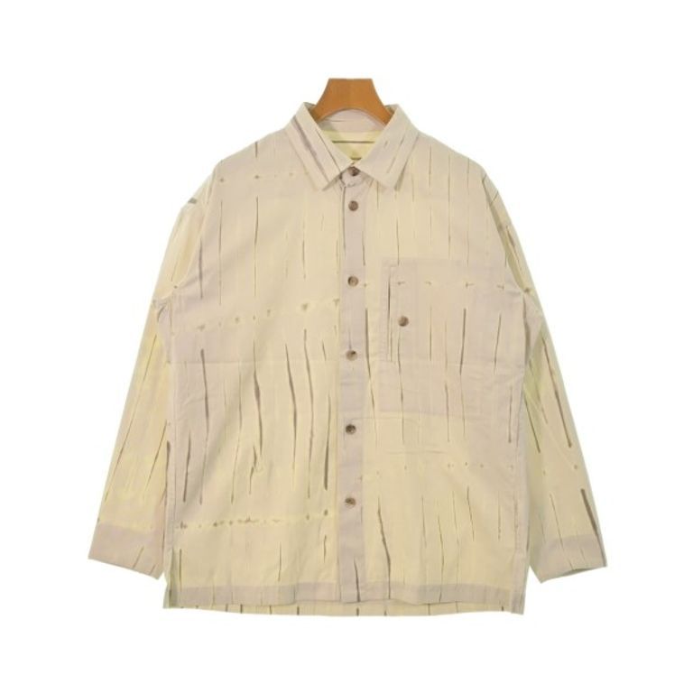 IM MEN Shirt beige brown Direct from Japan Secondhand