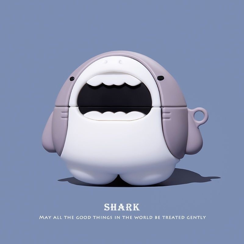 สําหรับ GOOJODOQ J201 J206 J228 J229 เคส Case หูฟังบุคลิกภาพรูปแบบฉลาม