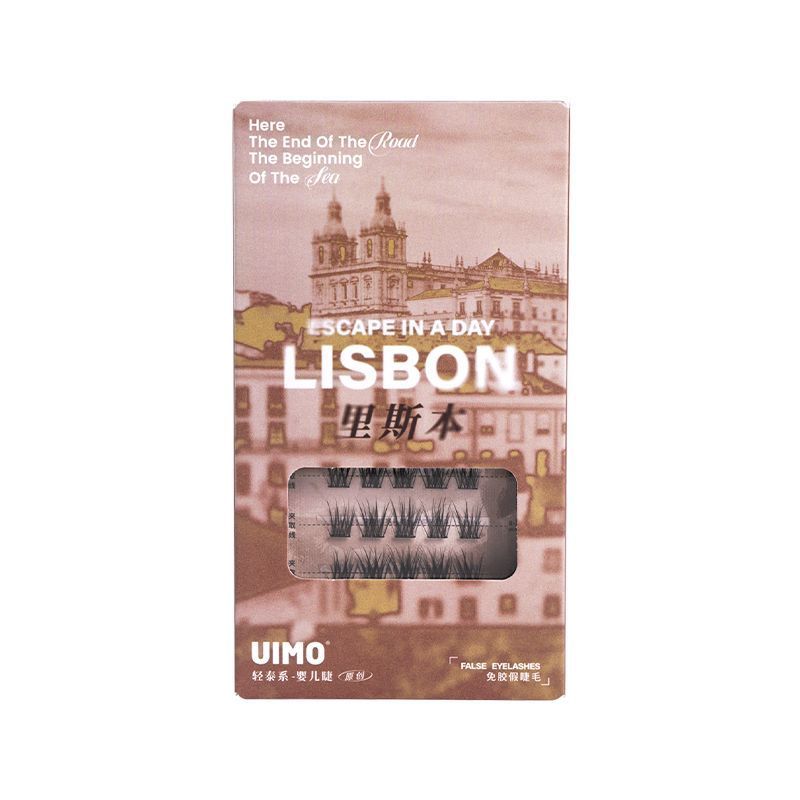 UIMO ขนตาปลอมแบบไร้กาว Risbon Natural Soft Fox Series ขนตาโค้งเด็ก20251125