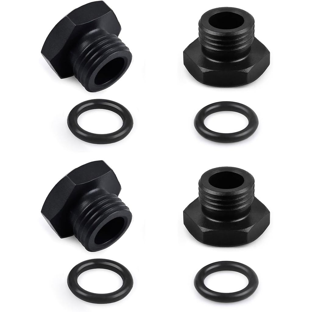 6AN Block off Cap ORB Plug Fitting Adapter -6AN Male Aluminum 4PCS