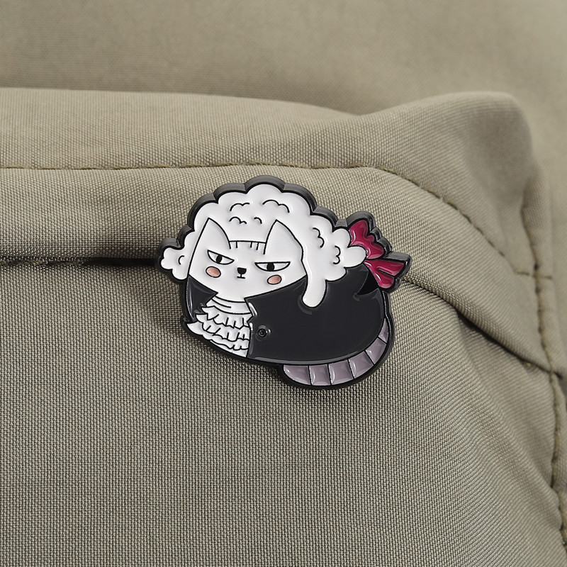 เข็มกลัดแมวน่ารักสไตล์การ์ตูน Mochi Celeste พร้อมใช้งานเป็นเครื่องประดับหรือของขวัญ - รูปที่ 5