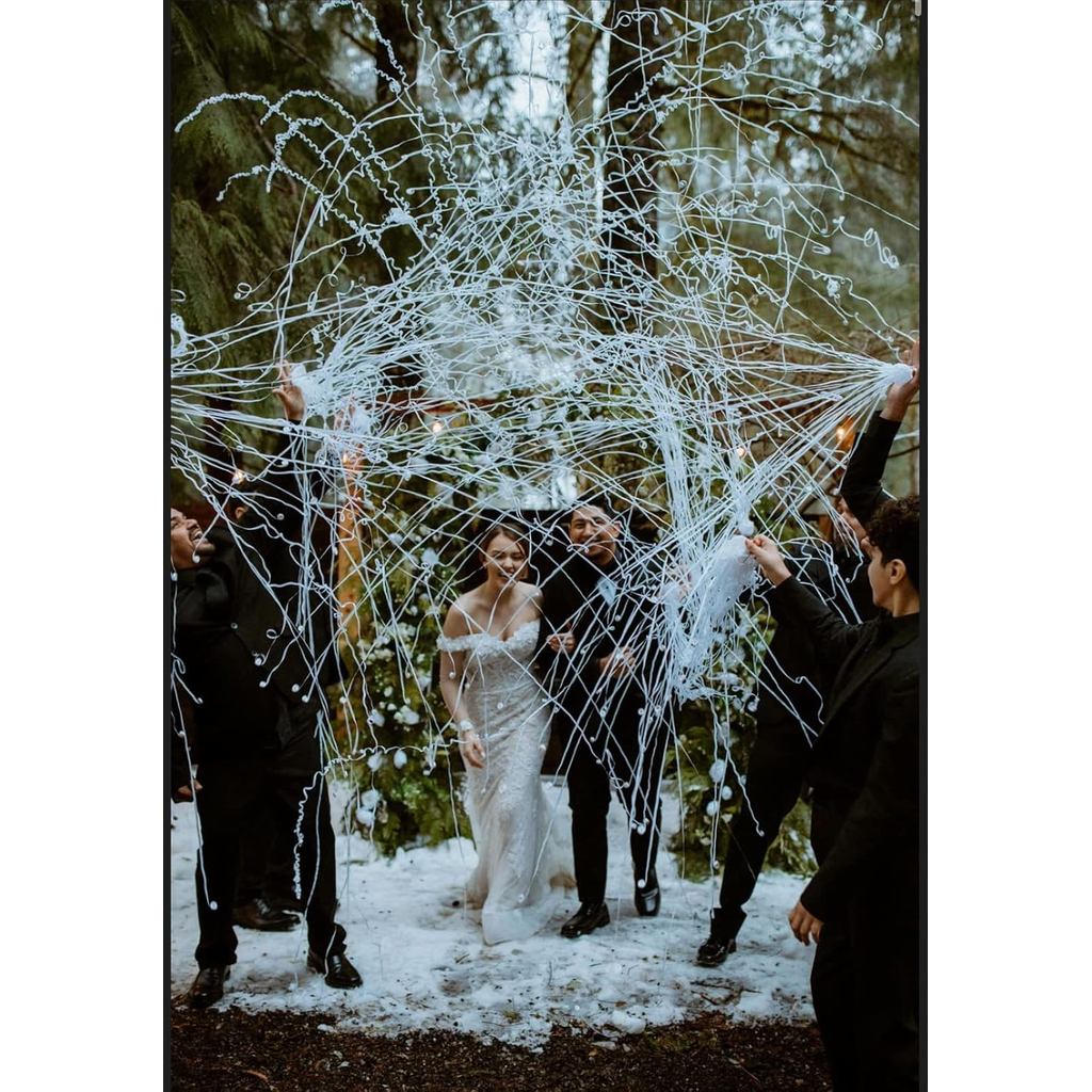 BATTIFE Streamers Poppers - Hand Throw Confetti Poppers, No Mess Paper Crackers for Birthday Wedding