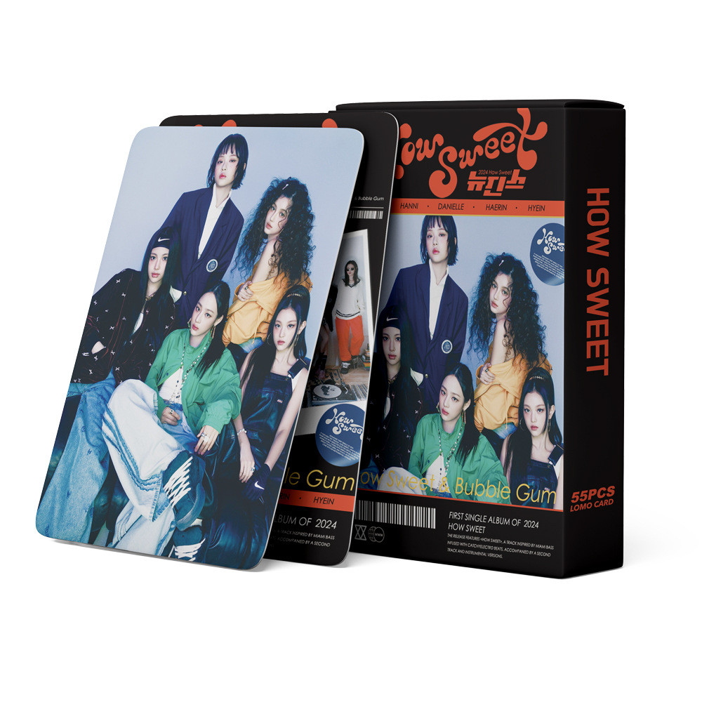 [5.7 * 8.6 ซม.] New Jeans Photocard NJ Single Album HOW SWEET Support Photocard Whale Merchanted 55 