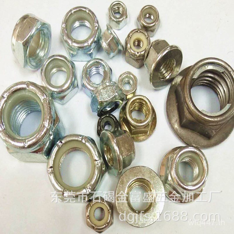 หนา 32-8.7 ผู้ผลิตหกเหลี่ยมด้านตรงข้าม * 4.5 สต็อกพร้อมอุปทาน 8 ชุบไนลอนหลวมหลักฐาน#尼帽锁紧螺母 JF3H