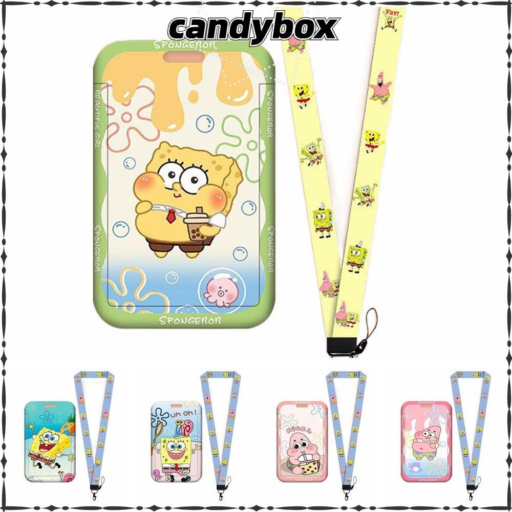 CADYBOX ID Holders แบบ.spongeBob จากวัสดุABS มาพร้อมสายคล้องคอ