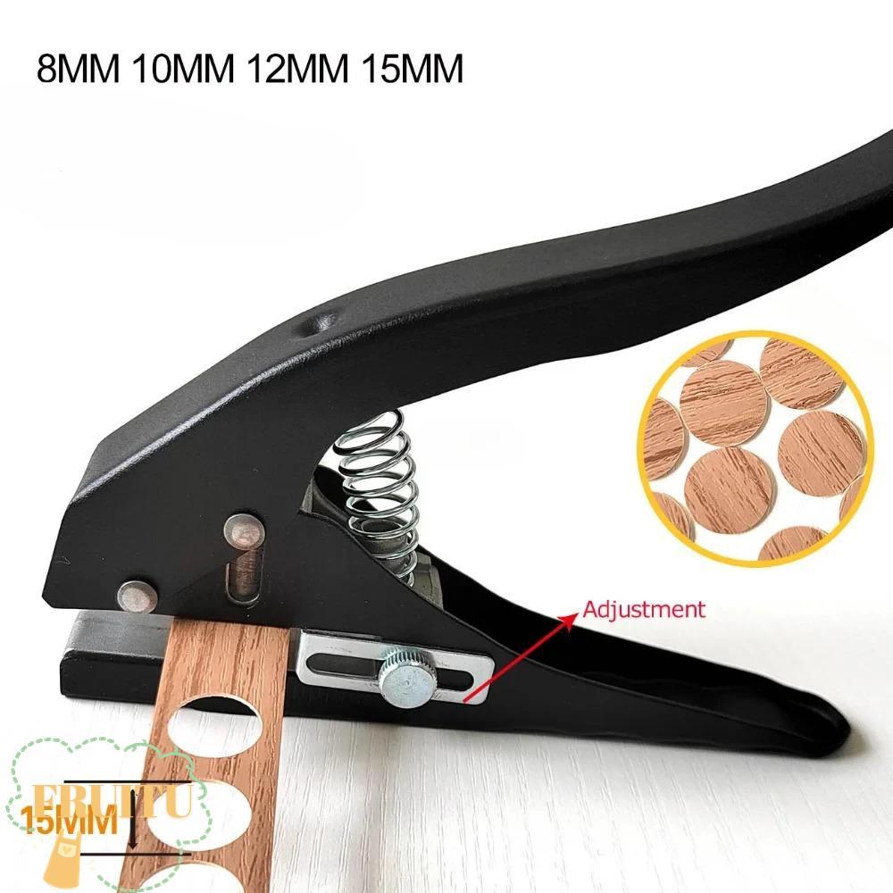 FRUITU วงกลมเจาะรู 8-15 มม. DIY Craft เครื่องมือ Hole Punch Plier โลหะ สายนาฬิกา ตาไก่