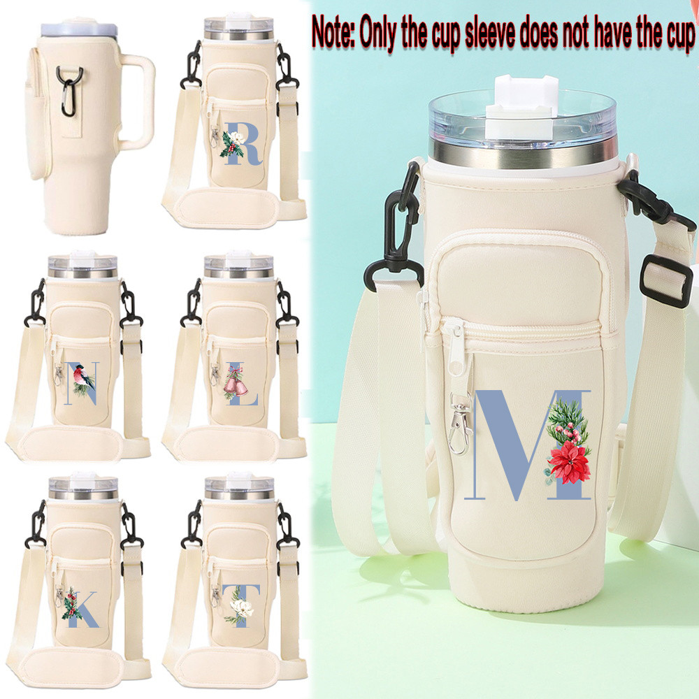ใหม่ proof tumbler sleeve Outdo Ptable Cup Pouch Slip-proof New school office Tumbler crossbody bag 