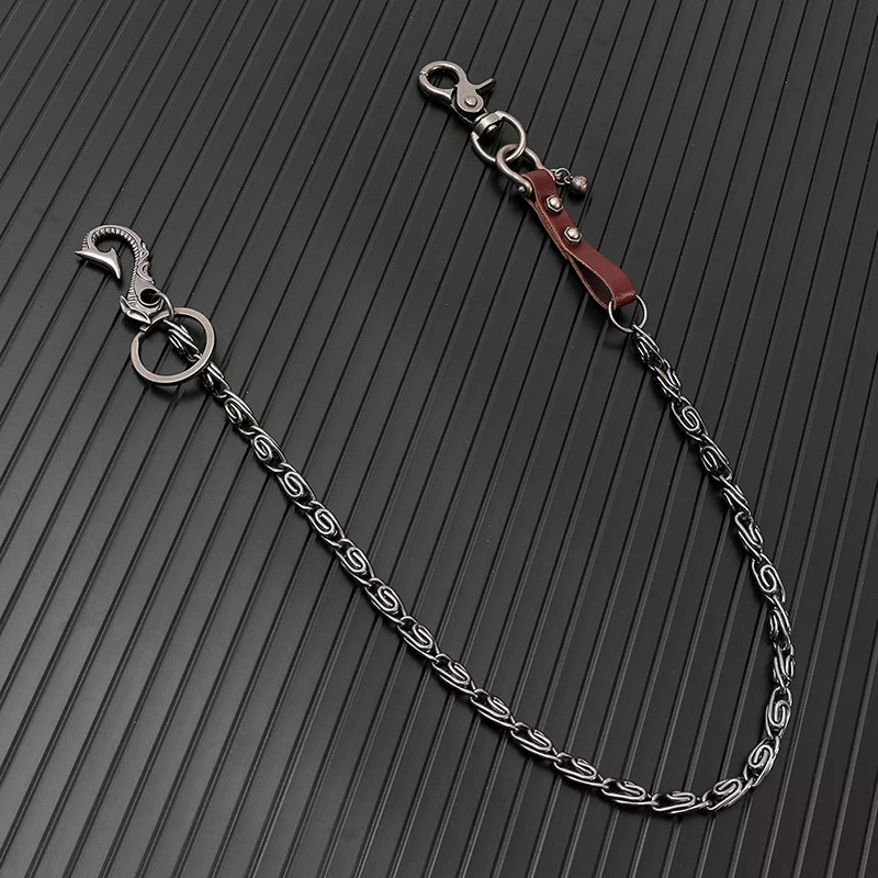Unisex อินเทรนด์เอว CHAIN Punk Hip Hop สไตล์โลหะกางเกงโซ่อุปกรณ์เสริม