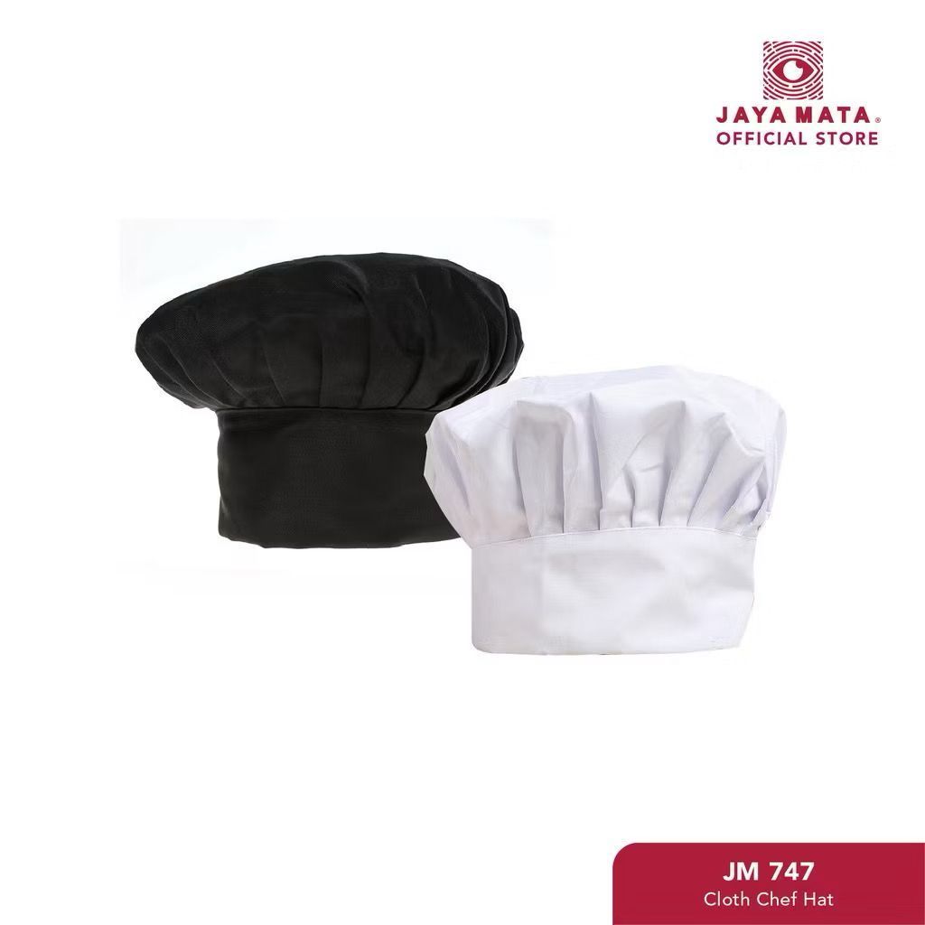 JAYA MATA หมวกเชฟผ้า (ขาว/ดํา) 1 ชิ้น JM747